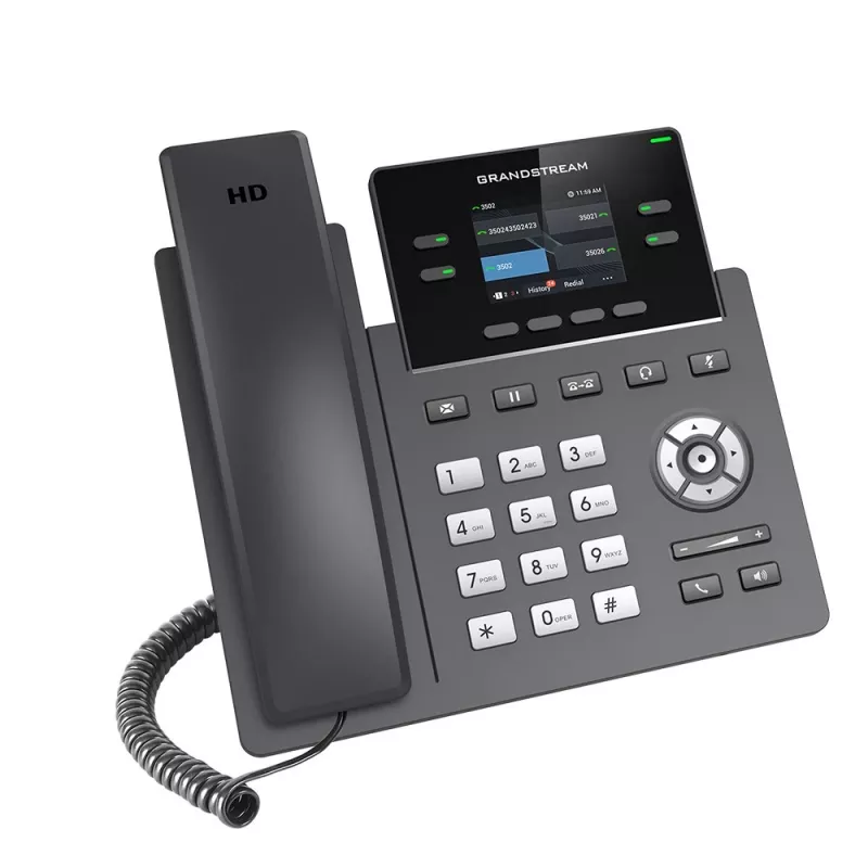IP-puhelin Grandstream Networks GRP2612G musta 4 linjaa LCD