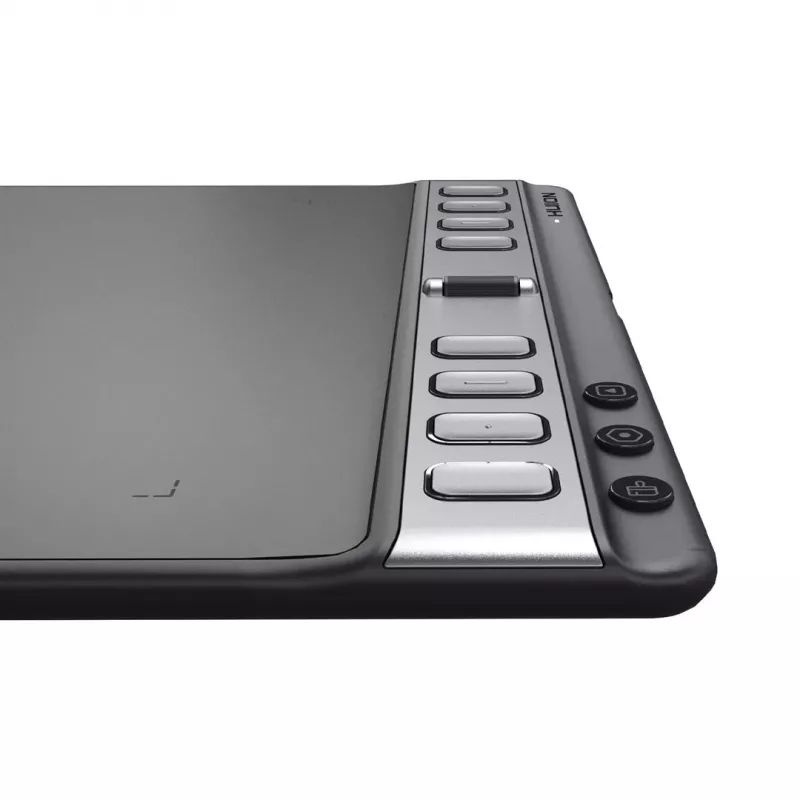 Huion Inspiroy 2L H1061P piirtopöytä, 266,7 x 166,7 mm (10,5 x 6,56 tuumaa) aktiivinen alue, 8192 painetasoa, musta