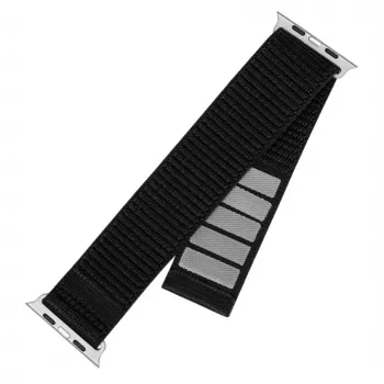 Nylon-kelloranneke FIXED Sporty Strap FIXNST2-436-BK 38/40/41 mm kelloille, musta