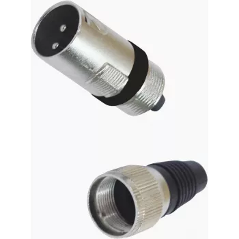 XLR 3-napainen liitin Omnitronic 30200089 mikrofonille ja audiolaitteille, uros-/naarasvaihtoehdot