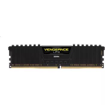 CORSAIR Vengeance 8GB DDR4 DIMM 3200MHz 1x8GB Unbuffered Single Rank 16-20-20-38 XMP 2.0 LPX PCB 1.35V Heatspreader musta