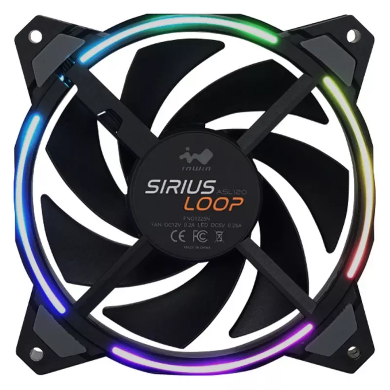 in win SIRIUS LOOP X3 120mm -kotelotuuletin, 120 mm, 3-RGB-valaistus