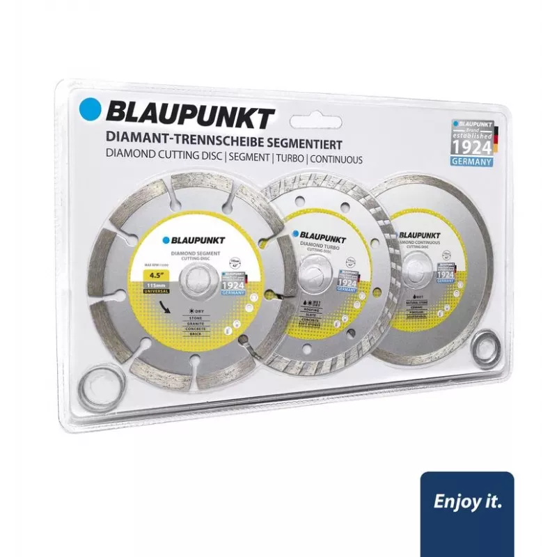Leikkaus-/hiomalaikkasarja BLAUPUNKT BP-CW-D4115, 3 kpl