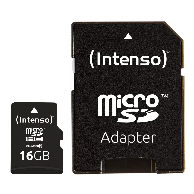 MUISTI MICRO SDHC 16GB C10/W/ADAPTER 3413470 INTENSO
