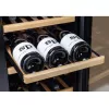 Caso | viinikaappi | WineComfort 24 | energiatehokkuusluokka G | vitriini | pullokapasiteetti 24 pulloa | jäähdytystyyppi kompressoritekniikka | musta