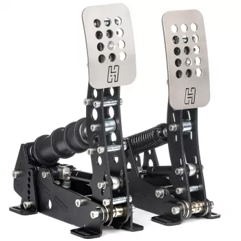 Poljinsarja Heusinkveld Ultimate+ 2 – Load-Cell-jarru, säädettävät polkimet, musta