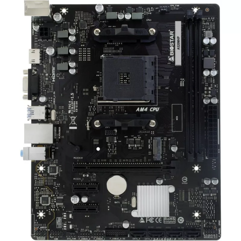 BIOSTAR A520MHP AM4 Micro-ATX emolevy