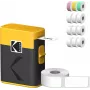Tarratulostimen kasettipaketti Kodak M50 Label Era, keltainen täyttökasetti M50Y ja 13 tarrarullaa