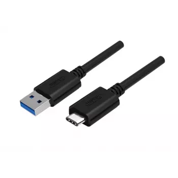 UNITEK Y-C474BK USB-kaapeli USB 3.2 Gen 1 (3.1 Gen 1) 1 m USB A USB C musta