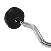 HMS GSL25 kiinteä käsipainotanko/kumipäällysteinen taittotanko 25 kg