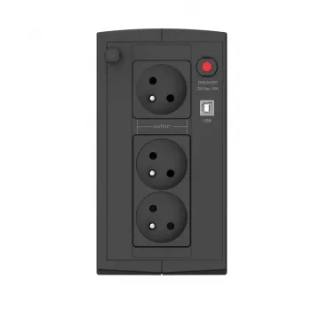 UPS EVER Ever Duo 850 PL T/DAVRTO-000K85/01 850VA Line-Interaktiivinen, 550W, AVR, 3 AC-pistorasiaa, 12V 2×5Ah, Tower