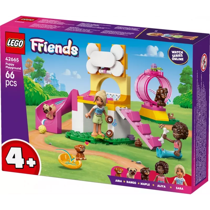 Rakennuslelu LEGO Friends pentujen leikkipaikka sarja 42665, 66 osaa, 2 minihahmoa, ikä 4+
