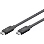 USB-C-kaapeli WENTRONIC USB4 Gen4 1.2m — tukee 16k@60Hz ja 4K@120Hz