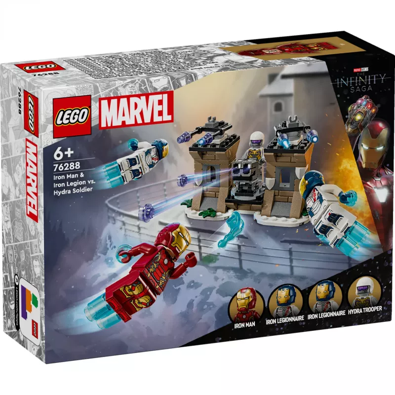 Rakennussarja LEGO-sarja 76288 Marvel Super Heroes Iron Man Iron Legion HYDRA-sotilasminihahmolla, rakennettava malli