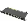 LogiLink - patch-paneeli - rack-asennus - RJ-45 X 12 - musta, RAL 9005 - 0,5U - 25,4 cm (10)