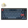 Keychron V1 Max näppäimistö universaali USB RF Wireless Bluetooth musta harmaa 75% mekaaninen