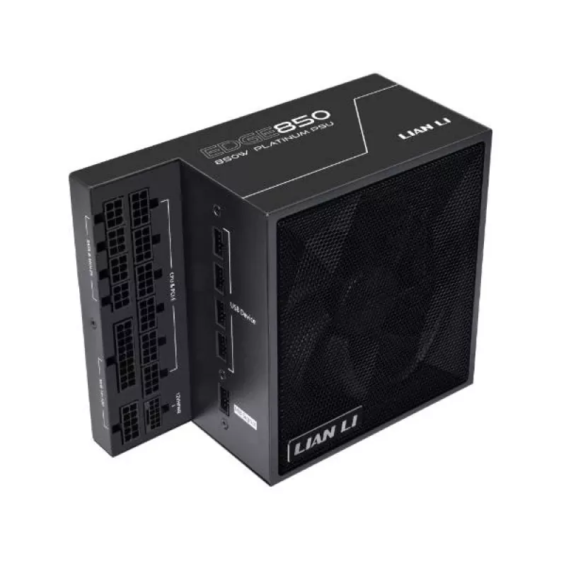 Lian Li EDGE EG1300 1300 W virtalähde, 80 PLUS Platinum, ATX 3.1, PCIe 5.1, musta