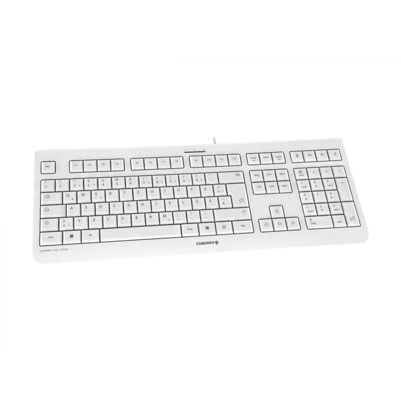 CHERRY KC 1000 näppäimistö toimisto USB QWERTZ saksa harmaa