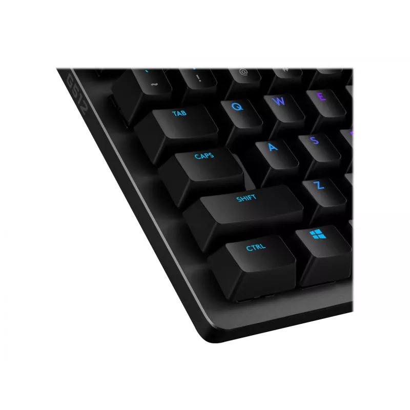 Logitech Gaming G512 - näppäimistö - taustavalo - USB - QWERTY - espanja - kytkimet: GX Brown Tactile - hiili