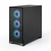 Fractal Design Pop 2 Air musta Solid Midi-Tower-PC-kotelo — ATX-tuki, 3x 120 mm etutuulettimet, 2,5/3,5 inch asemapaikat, 215×481×462 mm