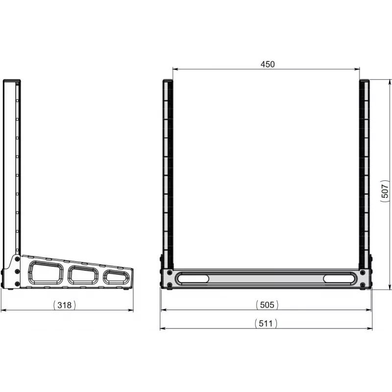 Rack-hylly MikroTik SR-10U