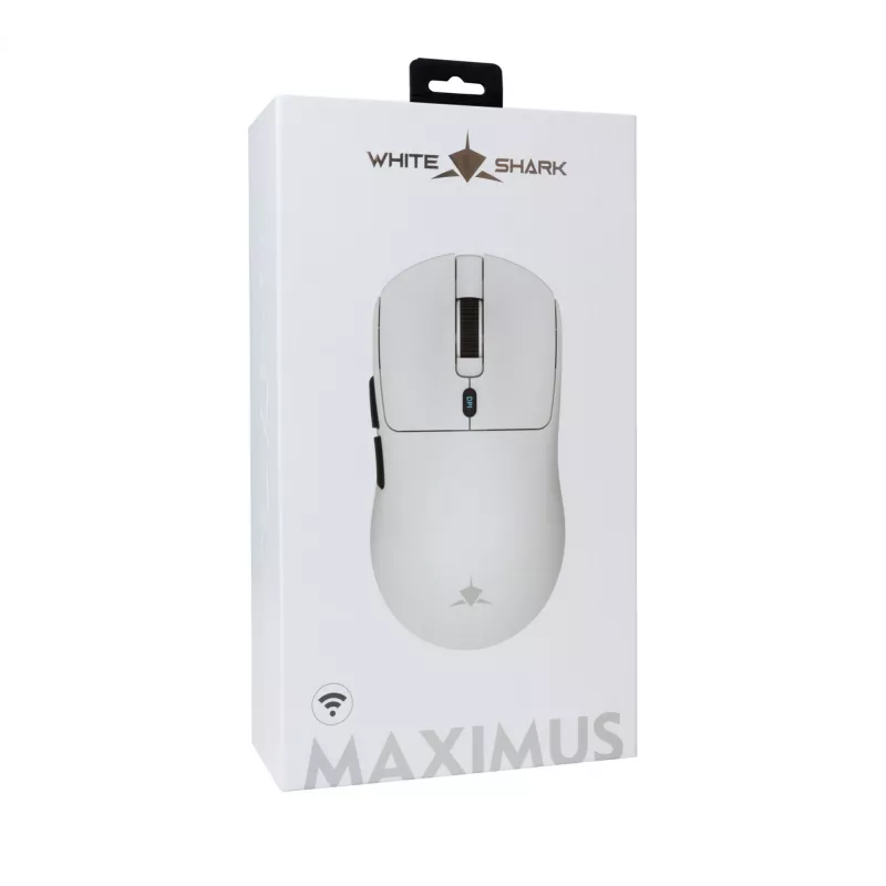 Hiiri White Shark GM-9010 MAXIMUS valkoinen USB