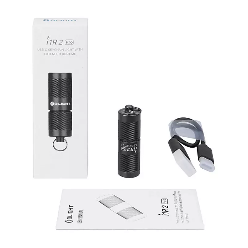 Avaimenperä-taskulamppu Olight I1R 2 Pro musta 180 lm IPX8