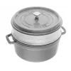 STAUB La Cocotte valurautainen pyöreä pata kannella 40508-819-0 - 3,8 ltr. Graphit