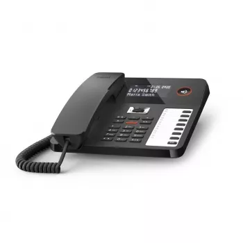 DECT-puhelin Gigaset DESK 800A langallinen luuri 200 puhelinluettelomerkintää musta