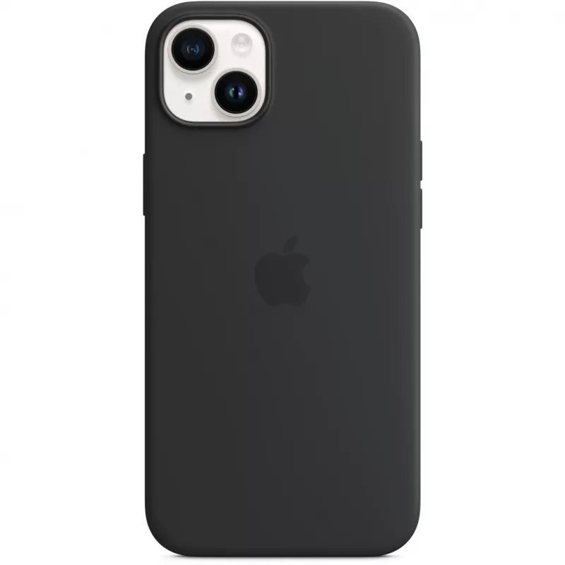 Apple iPhone 14 Plus silikonikotelo MagSafe-yhteensopiva – Midnight