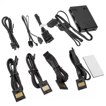 Ohjain Lian Li UNI HUB SL-INF L-Connect 3 musta (malli 12SLIN-CONT3B) UNI Fan SL -sarjalle