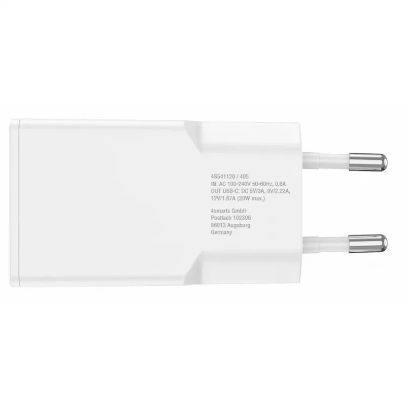 4smarts PDPlug ohut älypuhelin - tablet valkoinen AC-pikalataus sisätila (541120)