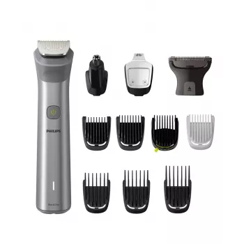 Philips All-in-One -trimmeri MG5940/15 Series 5000, ruostumaton teräs, 0,5 mm, 1,6 cm, 1 mm, parta, korva, nenä, paristo