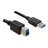 USB-keskitin DeLOCK 4 porttia 5000 Mbit/s musta valkoinen