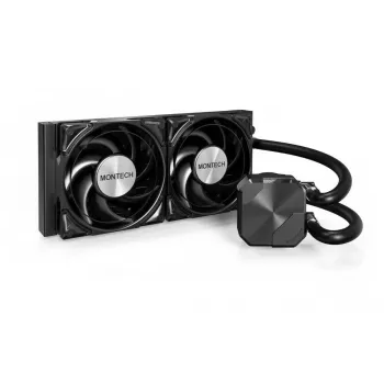 Montech HyperFlow Silent 240 prosessorin All-in-One-nestejäähdytin 12 cm musta 1 kpl