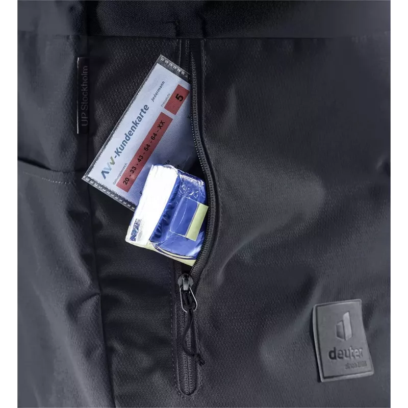 Deuter UP Stockholm reppu vapaa-ajan reppu musta polyesteri