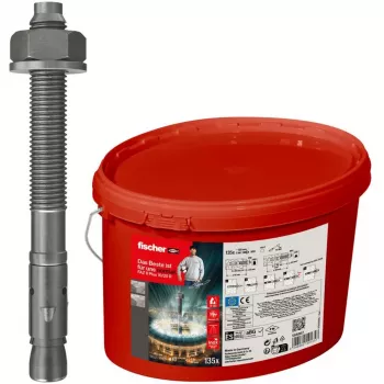 Ruostumaton teräs -ankkuripultti FISCHER FAZ II Plus 10/20 R — 135 kpl, ämpäri