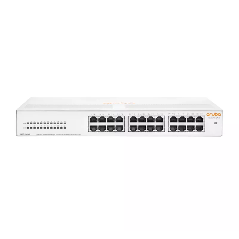 HPE Aruba Networking Aruba Instant On 1430 24G hallitsematon L2 Gigabit Ethernet (10/100/1000) 1U valkoinen