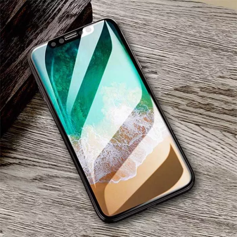 Devia Van Entire View -karkaistu lasinen näytönsuojus iPhone XR -puhelimelle — heijastamaton, musta