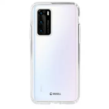 Krusell Kivik älypuhelinkotelo Huawei P40, läpinäkyvä suojakotelo
