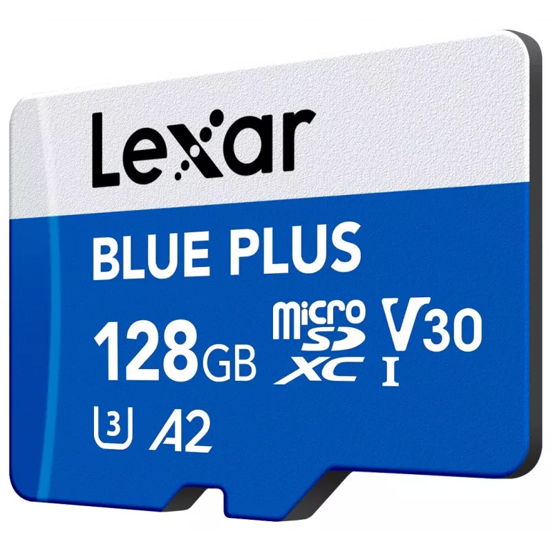 MicroSDXC-muistikortti Lexar BLUE PLUS 128 GB UHS-I U3 V30 170 MB/s