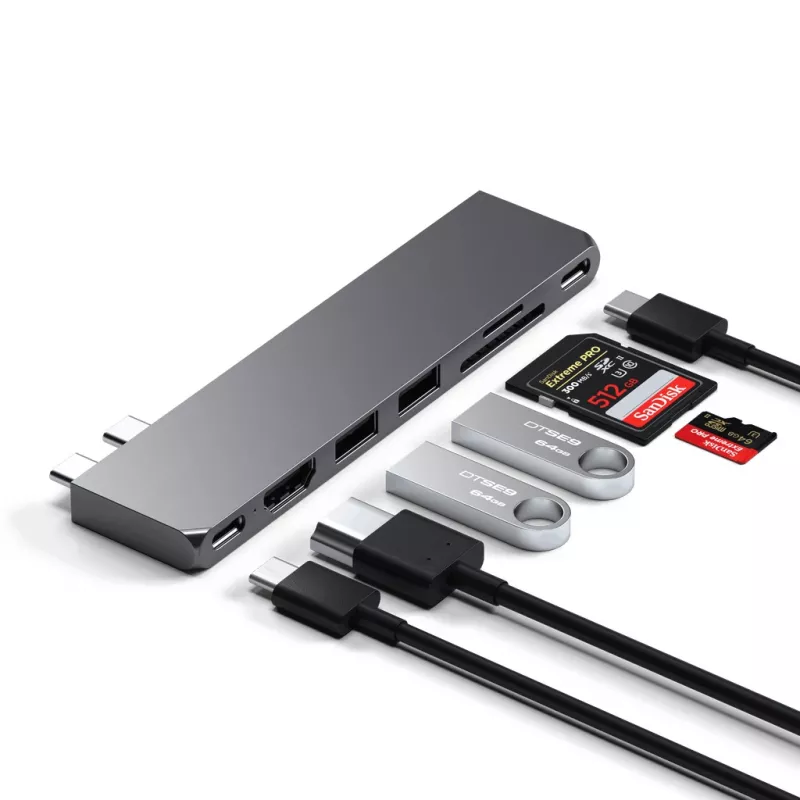 Satechi Type-C Pro Hub ohut - Space Gray