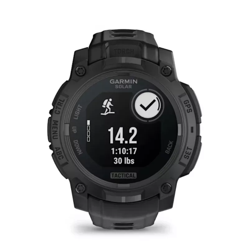 Älykello GARMIN Instinct 3 45 mm Solar Tactical Edition musta — 45 mm, aurinkolataus, GPS, sykemittari