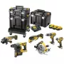 DeWalt DCK685P3T 18V akkutyökalusarja — 3×5,0 Ah akut, DCH273-poravasara, kulmahiomakone, laukku