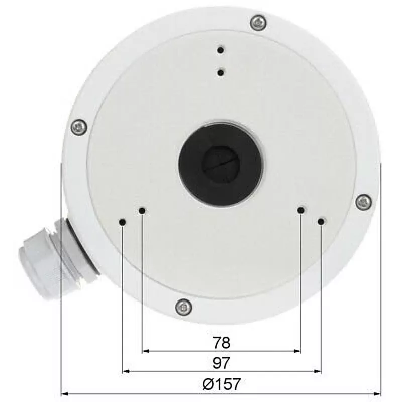 Hikvision Digital Technology DS-1280ZJ-M turvakameratarvike liitäntärasia