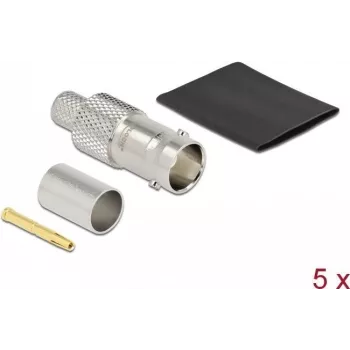 BNC-liitinpistorasia puristettava RG-6 DeLOCK 90029