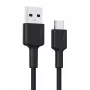 Aukey CB-CA2 OEM USB-C – USB-A -kaapeli, nailonpunos, 2 m, musta