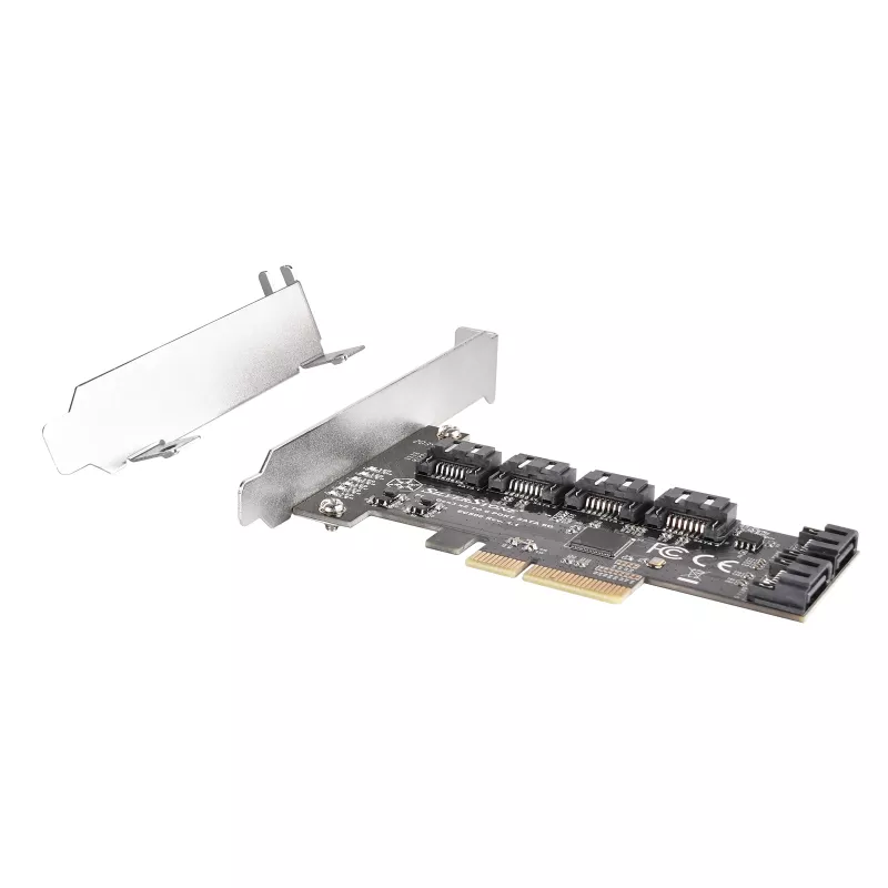 SILVERSTONE Serial ATA -ohjain SST-ECS06 — PCIe-kortti kuudella SATA-portilla