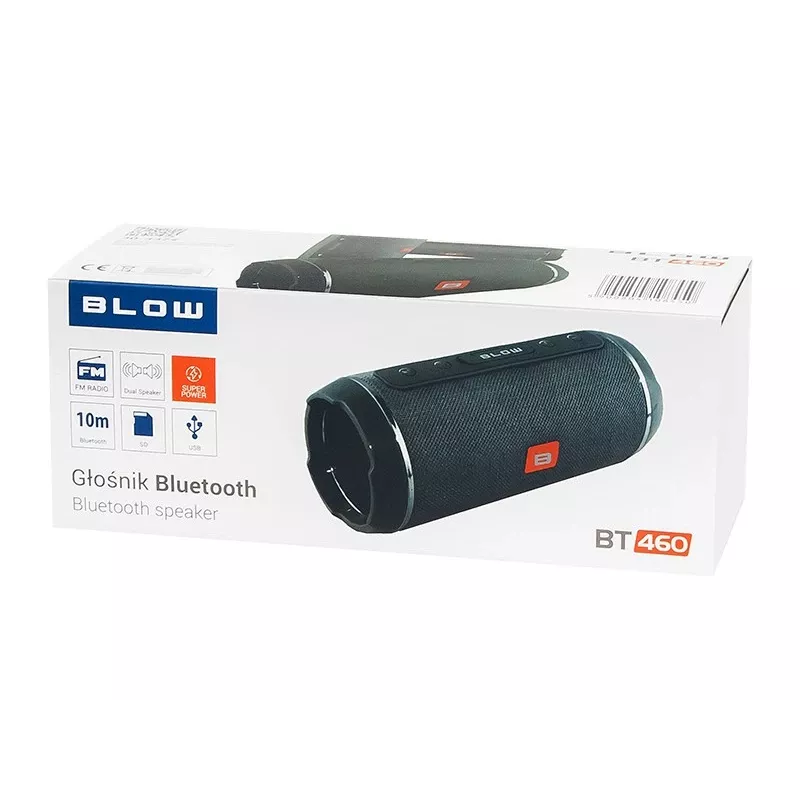 BLOW BT460 stereo kannettava kaiutin musta, hopea 10 W