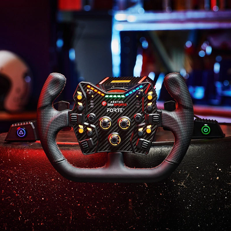 Asetek SimSports GT Rim - Open D, nahka